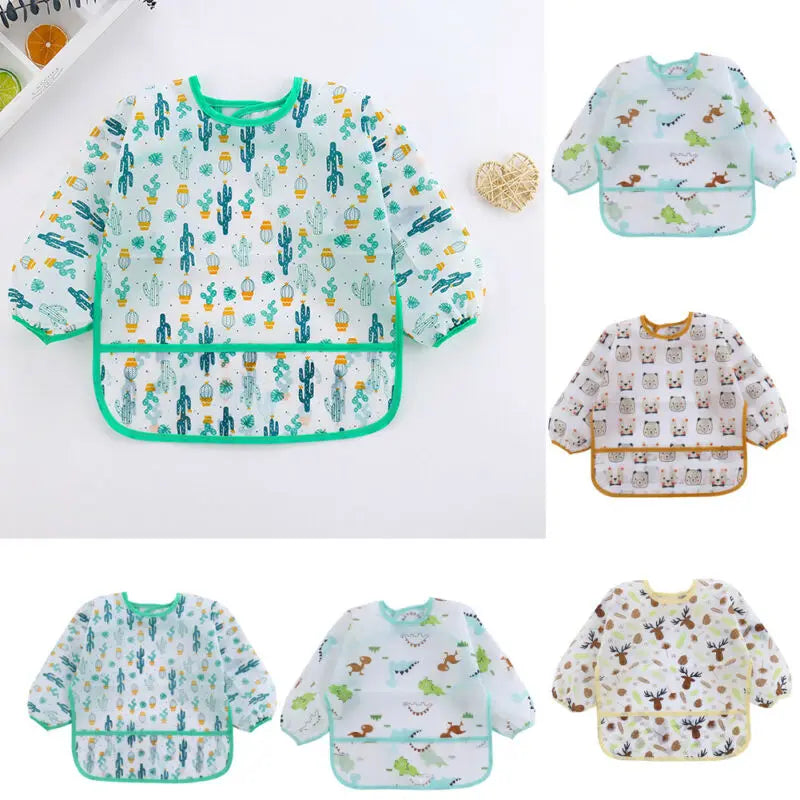 Long Sleeve Waterproof Baby Bib