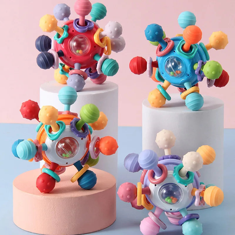 Baby Toys 6 12 Months Sensory Rattles Teether Activity
