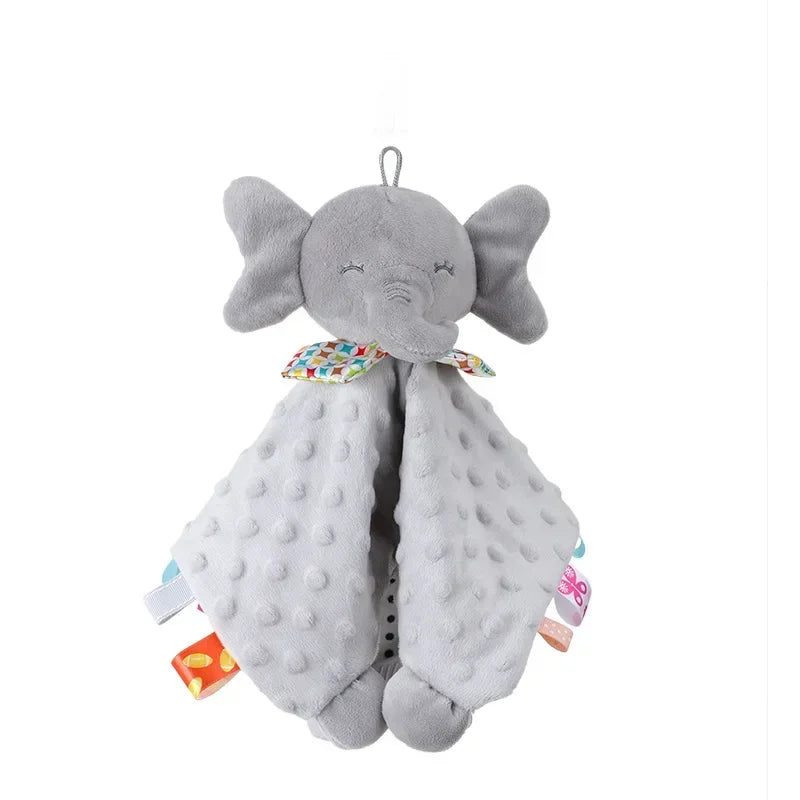 Personalized Baby Security Blanket with Silicone Teethe