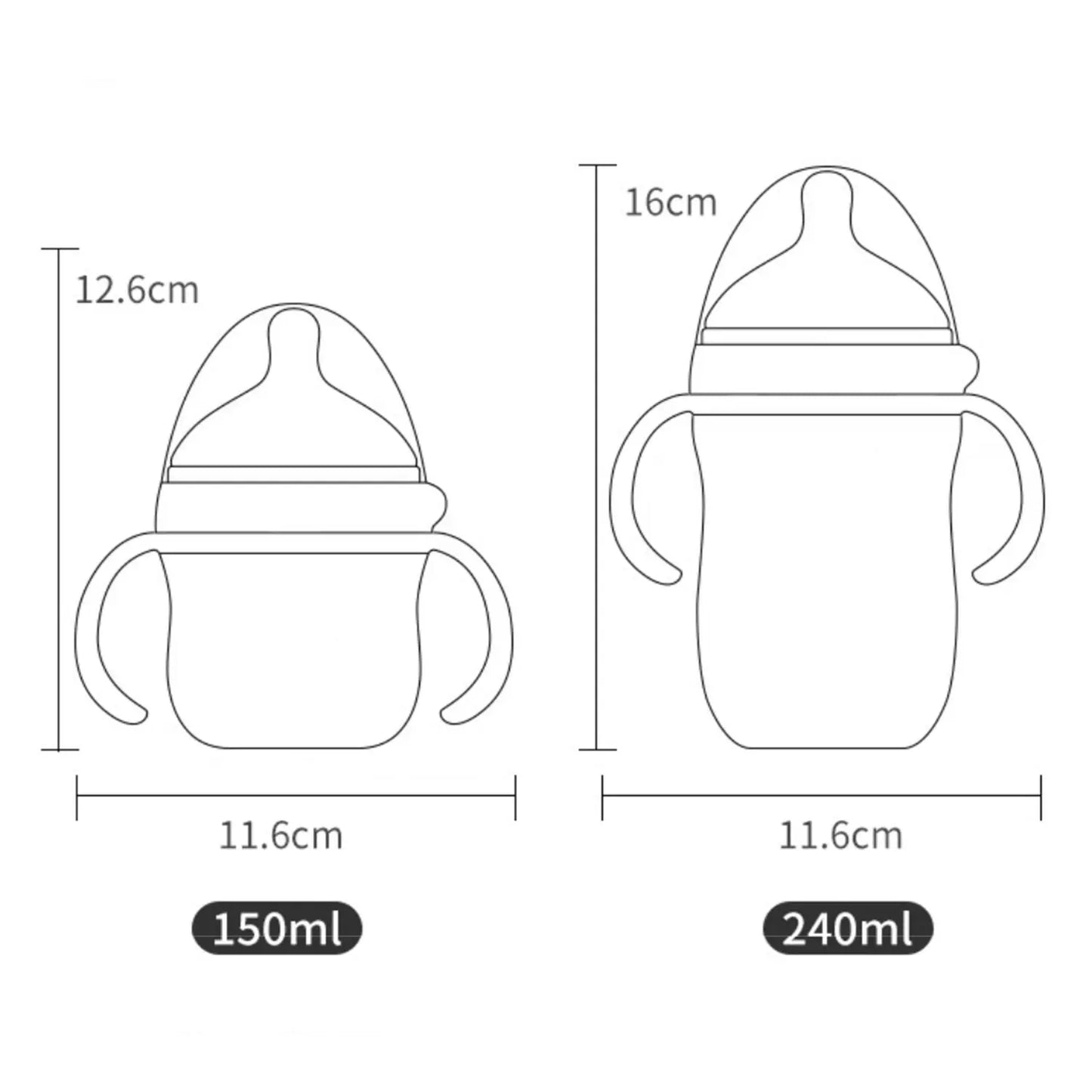 Anti-Colic Silicone Baby Bottle – Soft, Safe & Breast-Like Design