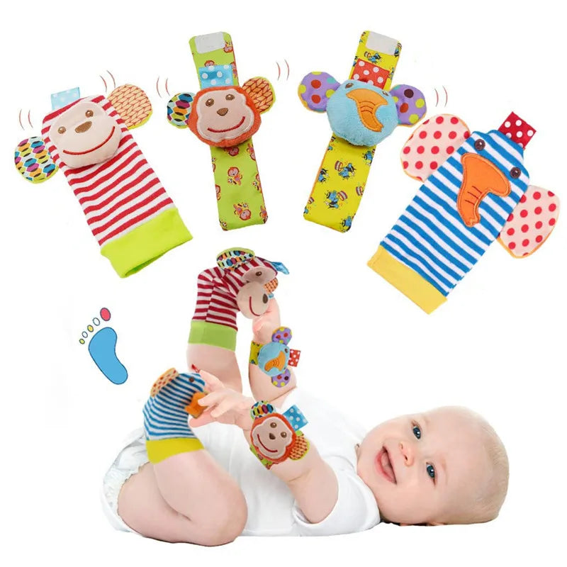 Baby Toys 6 12 Months Sensory Rattles Teether Activity