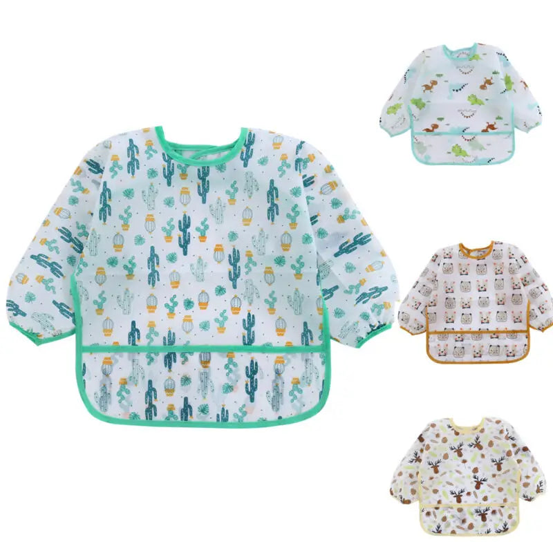 Long Sleeve Waterproof Baby Bib