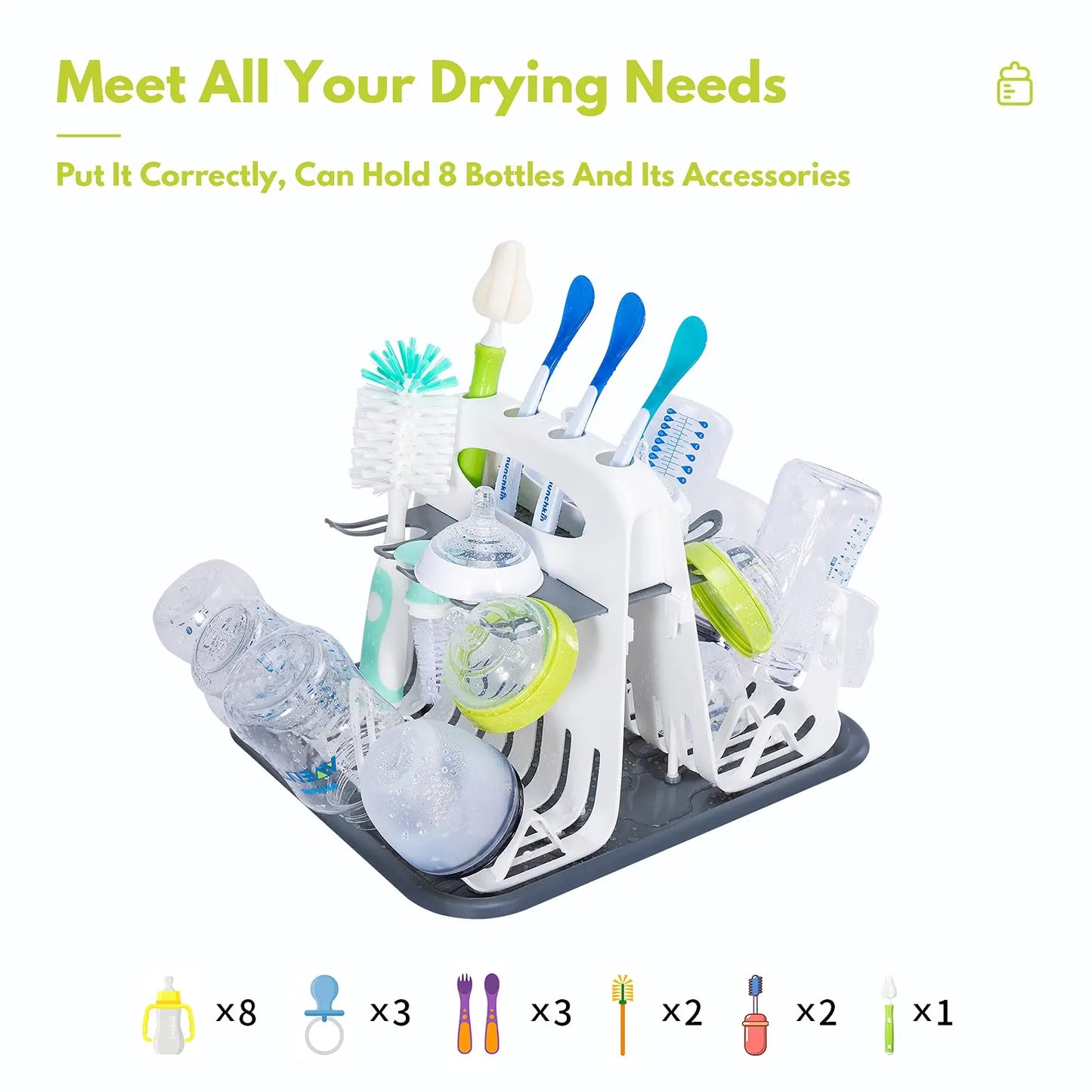 Portable Bottle Drying Rack