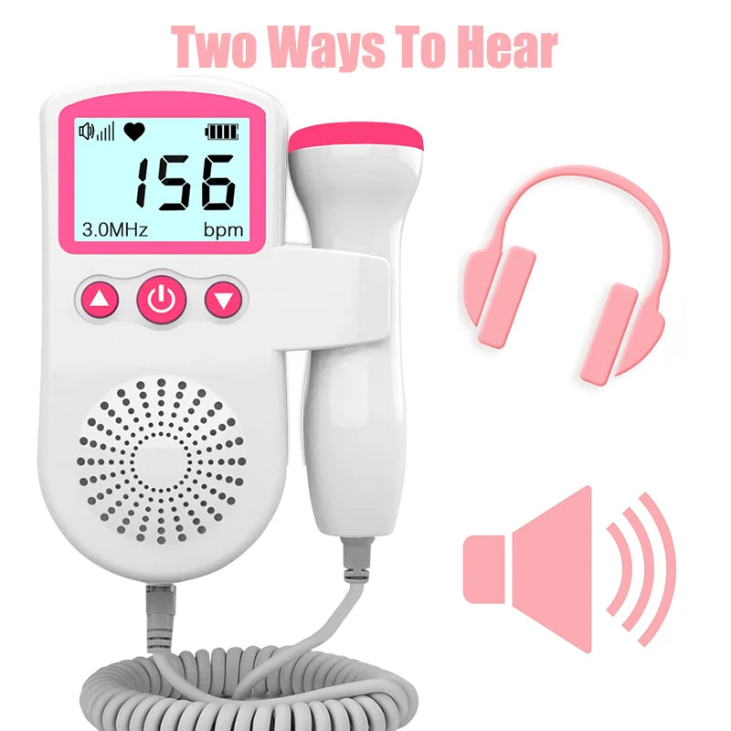 Fetal Doppler Baby Heartbeat Detector
