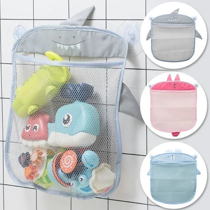 Baby Bath Toy Organizer – Suction Storage Bag Fast Drain
