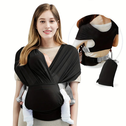 Wrap Baby Carrier – Hands-Free Bonding & Ergonomic Support Breathing Fabric