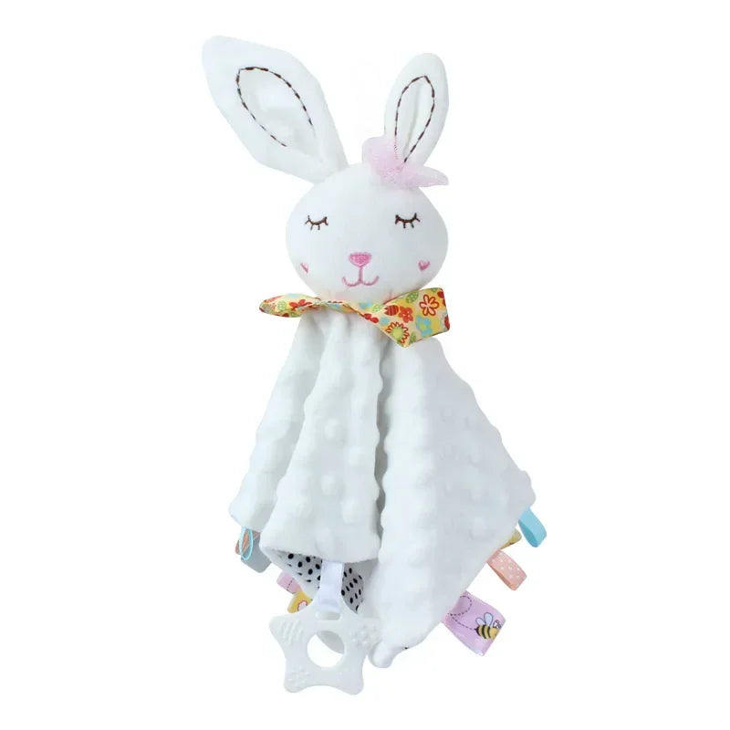 Personalized Baby Security Blanket with Silicone Teethe