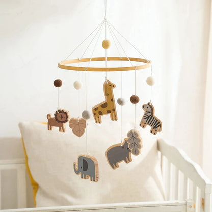 Wooden Baby Crib Mobile – Calm Visual Stimulation for Sleep & Focus
