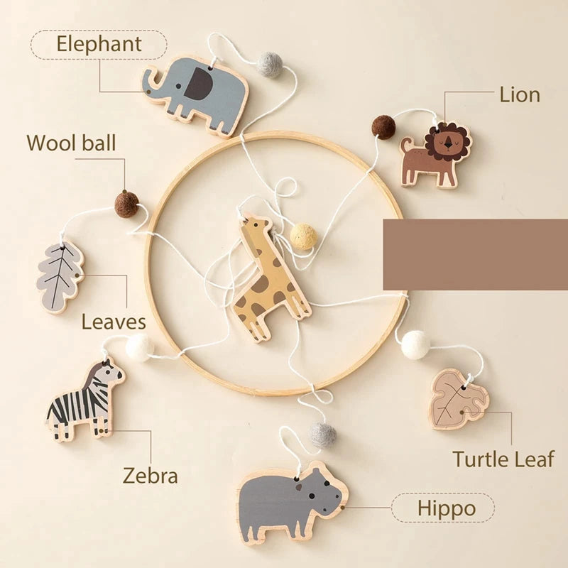 Baby Crib Mobile Wood