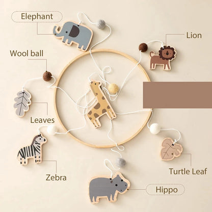 Wooden Baby Crib Mobile – Calm Visual Stimulation for Sleep & Focus