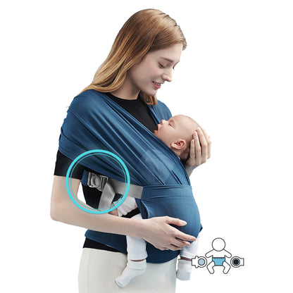 Wrap Baby Carrier – Hands-Free Bonding & Ergonomic Support Breathing Fabric