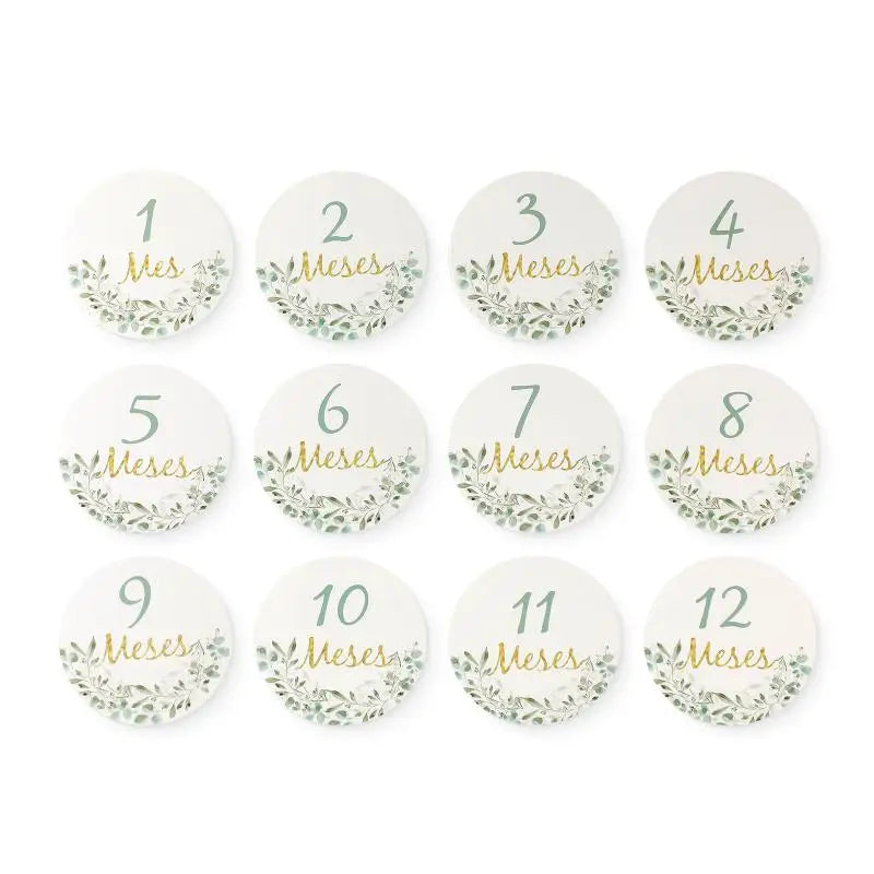 Wooden Monthly Milestone Card Set Newborn to 1 Year
