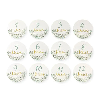 Wooden Monthly Milestone Cards – Celebrate 1-12 Months Beautifully
