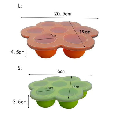 Silicone Baby Food Freezer Tray – 6-Portion Safe Storage