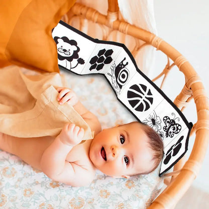Montessori Baby Cloth Book – Sensory Learning Quiet Book for Infants
