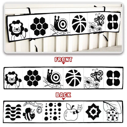 Montessori Baby Cloth Book – Sensory Learning Quiet Book for Infants