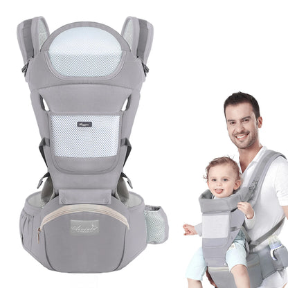 Ergonomic Baby Carrier Backpack – Breathable Spine & Hip Support for Parents