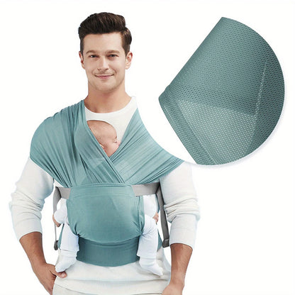 Wrap Baby Carrier – Hands-Free Bonding & Ergonomic Support Breathing Fabric