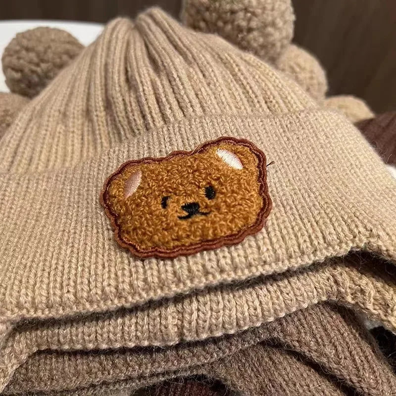 Baby Wool Hat with Bear Ears