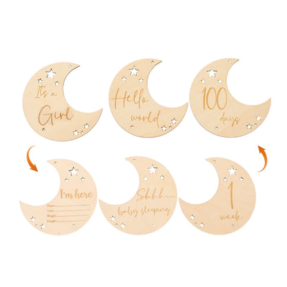 Wooden Monthly Milestone Cards – Celebrate 1-12 Months Beautifully