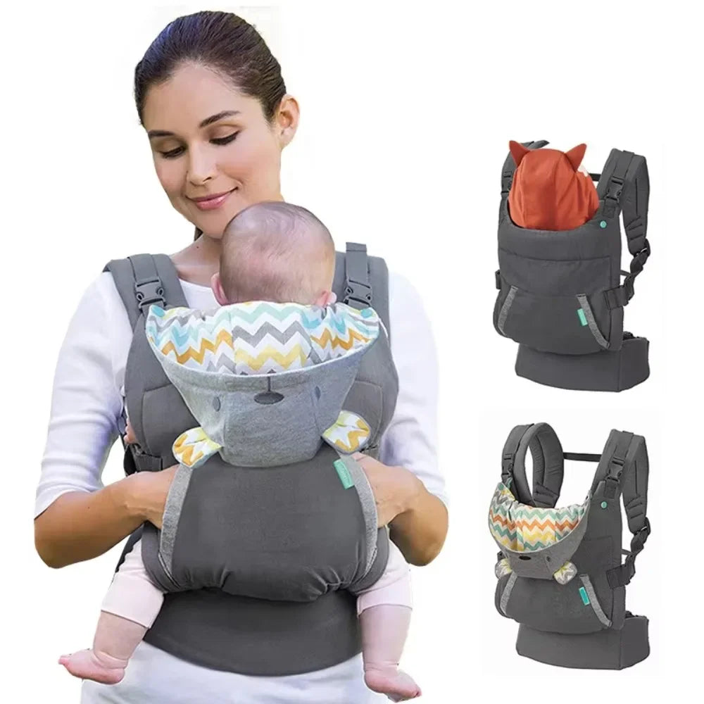 Ergonomic 4-in-1 Kangaroo with Hat