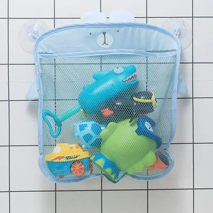 Baby Bath Toy Organizer – Suction Storage Bag Fast Drain