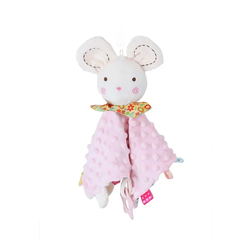 Personalized Baby Security Blanket with Silicone Teethe