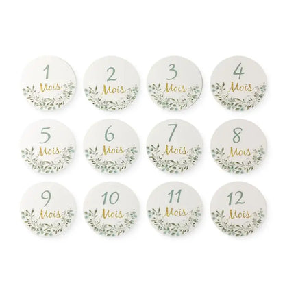 Wooden Monthly Milestone Cards – Celebrate 1-12 Months Beautifully