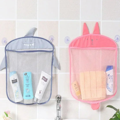 Baby Bath Toy Organizer – Suction Storage Bag Fast Drain